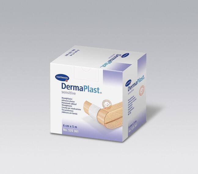 DermaPlast® sensitive - karbis - ümmargused plaastrid, läbimõõt 22 mm - 200 tk.