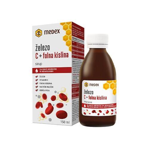 Dzelzs C + folijskābes sīrups