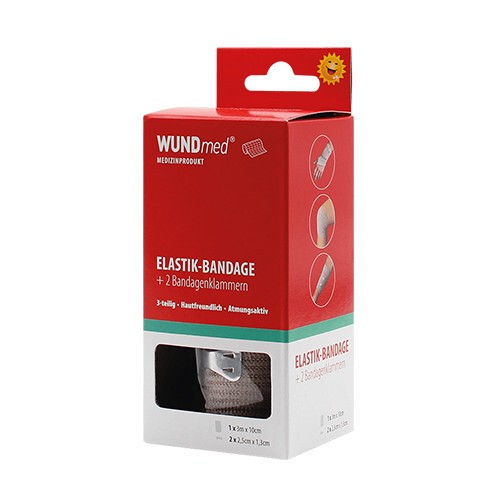 Elastic compression bandage, 3m x 10cm