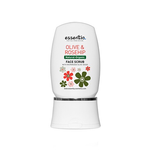 Exfoliante facial natural de oliva y rosa mosqueta