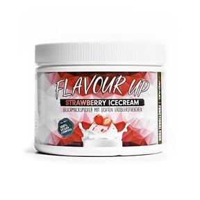 Flavour Up vegānisks aromatizētāju pulveris - zemeņu saldējums