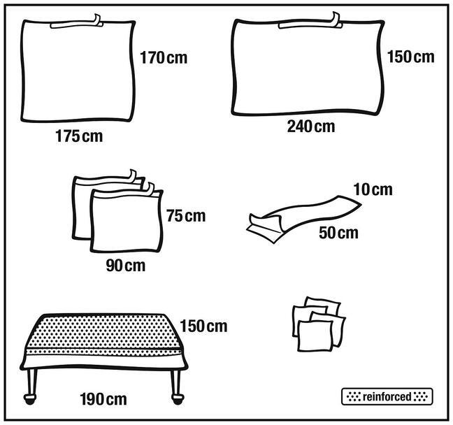 Foliodrape Bescherm universele set I.