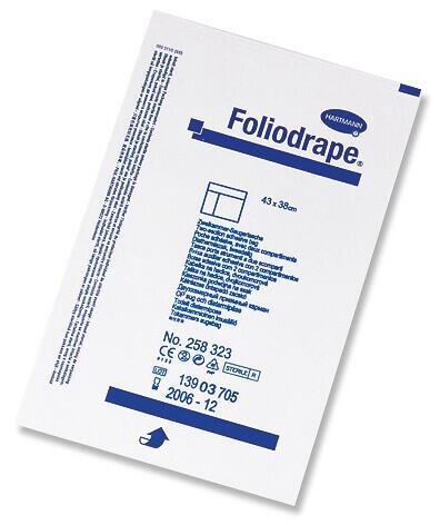 "Foliodrape®" surinkimo maišelis - vienos kameros, sterilus, atskirai supakuotas - 30 x 32 cm - 45 vnt.