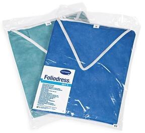 Foliodress® Protect Trousers with tunic - 50 pcs in cardboard boxes - sized. M, blue* we only supply the whole carton - 1 pcs*