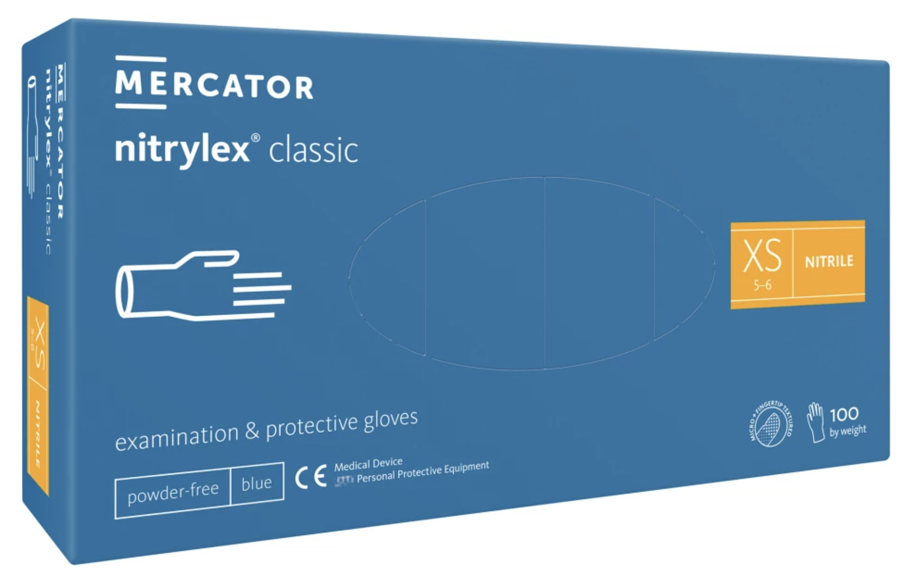 MERCATOR MEDICAL Guanti Nitrylex® Pink Monouso - XS, 100 Pezzi, Rosa, Senza Lattice