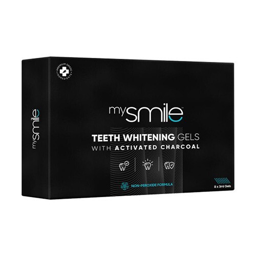 Gel sbiancante per denti con carbone attivo