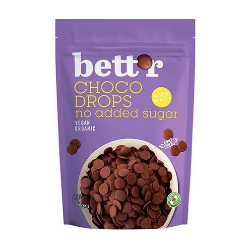 Gotas de chocolate ecológico - con eritritol