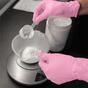 Guanti in nitrile senza polvere MERCATOR nitrylex rosa M
