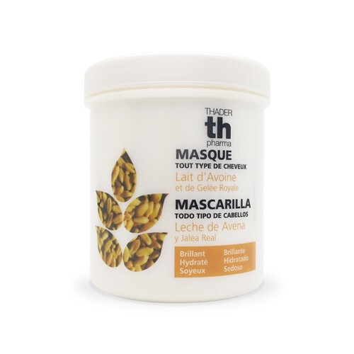 Hair mask with oat milk and honey