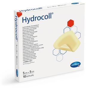 HYDROCOLL Hydrocolloïdcompressie 5 x 5 cm 10 stuks