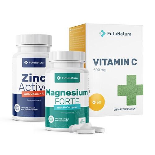 Imunitný systém: Vitamín C + Zinok + Horčík