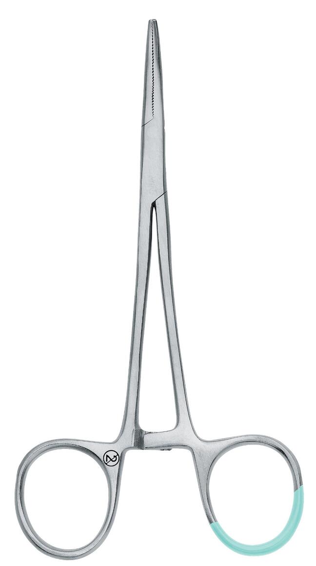 Instrumento para sardas Pinça anatómica Halsted Mosquito curvada 12,5cm