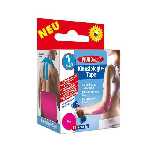 Kinesiology tape - pink, 5cm x 5m