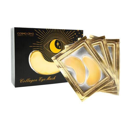 Kuldne mask silmade all olevate tumedate ringide jaoks