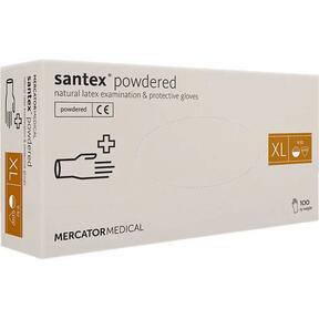 Latex powder gloves Mercator Santex XL - 100 pcs