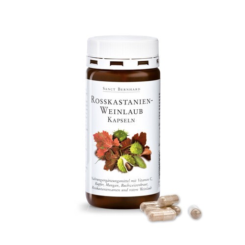 Marronnier d'Inde + feuilles de vigne rouge + sarrasin