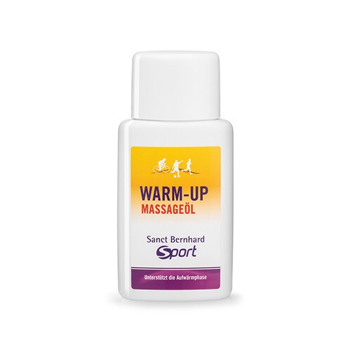 Massage oil to warm up before exercise