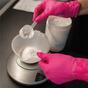 MAXTER pink S powder-free nitrile gloves