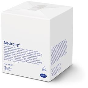 Medicomp® nesterilas - nesterilas, 4 slāņi - 10 x 10 cm - 100 gab.