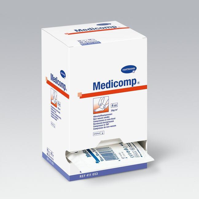 Medicomp® - steriel, 4 lagen - 10 x 20 cm - 25 x 2 stuks