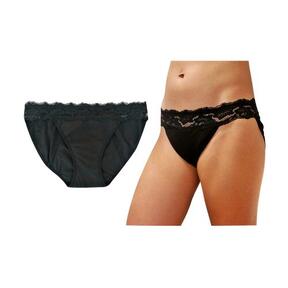 LaliPanties Extra Absorbency Menstrual Panties - Black, Size S