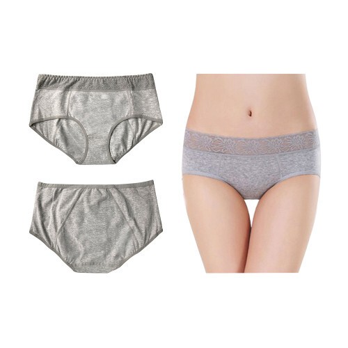 Menstruační kalhotky LaliPanties - šedé, velikost 3XL