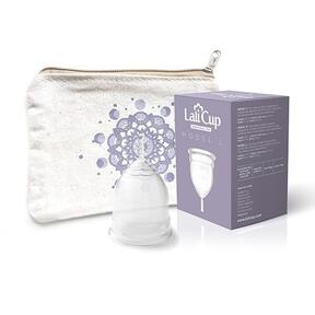 Menstrual cup LaliCup L - colourless