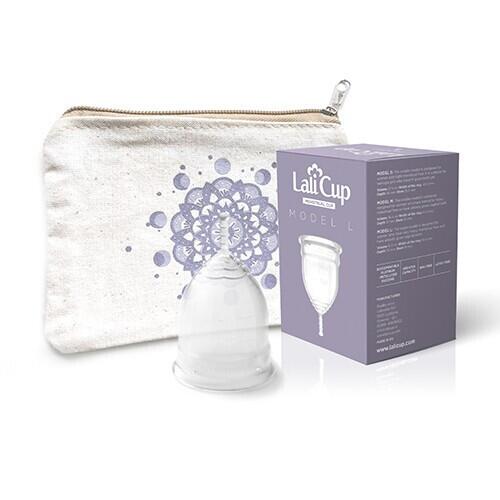 Менструална чашка LaliCup L - безцветна