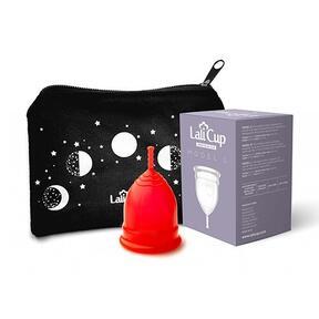 Menstrual cup LaliCup L - red