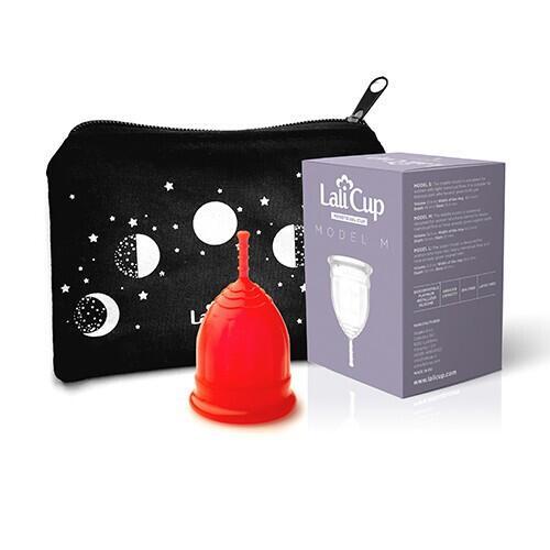 Менструална чашка LaliCup M - червена