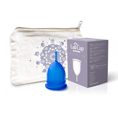 Kubeczek menstruacyjny LaliCup M - niebieski