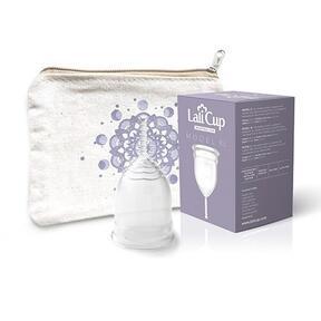 Menstruālā krūze LaliCup XL - bezkrāsaina