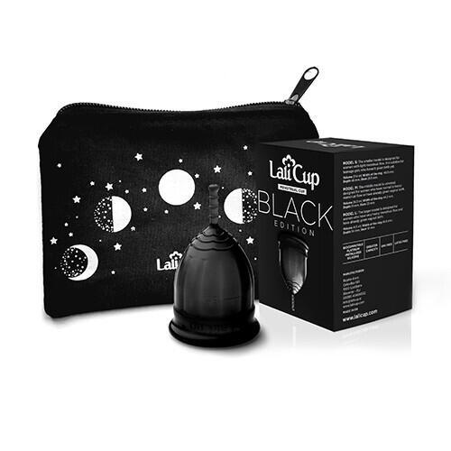 Менструална чашка LaliCup M - черна