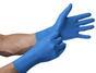 MERCATOR gogrip lang blau L puderfrei nitril texturierte Handschuhe 50 Stück