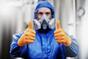Mercator GoGrip orange L powder-free nitrile textured gloves