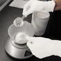 MERCATOR nitrylex classic white L powder-free nitrile gloves