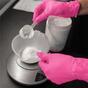 MERCATOR nitrylex magenta L guantes de nitrilo sin polvo