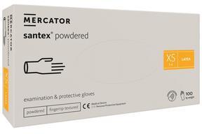 Mercator santex powdered XS powdered latex gloves