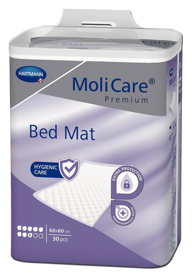 MoliCare Premium Bed Mat 8 picături 60cm x 60cm 30 bucăți