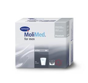 MoliMed for men Active 2 drops 15x11cm absorbency 366 ml 14 pieces