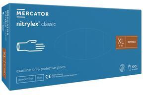 Нитрилни ръкавици Mercator nitrylex classic XL без прах - 100 бр.