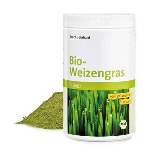 Organic wheat grass powder