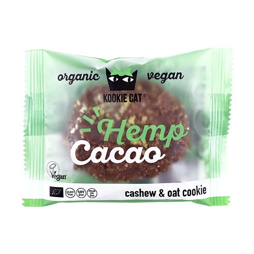 Organiczne ciasteczka Kookie Cat - konopie i kakao