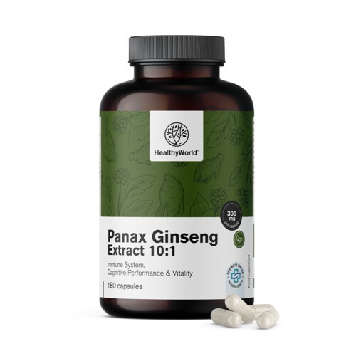 Panax Ginseng 300 mg - žeņšeņa ekstrakts 10:1