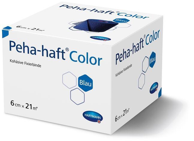 Peha-haft® Color - blauw, 20 m gespannen - 10 cm x 20 m - 1 stuk