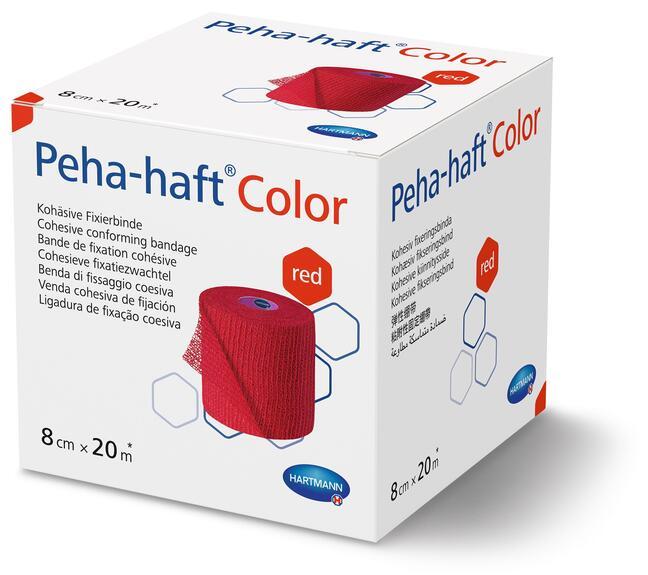 Peha-haft color red 8cm x 20m