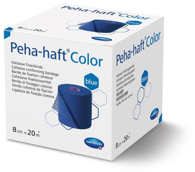 Peha-haft couleur bleu 8cm x 20m
