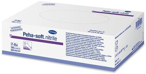 Peha-soft® nitril brez prahu - nesterilen - po velikosti. XS - 100 kosov
