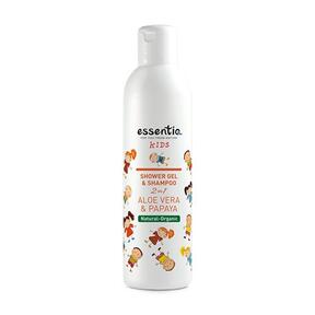 Natuurlijke douchegel en shampoo voor baby's - aloë vera & papaja