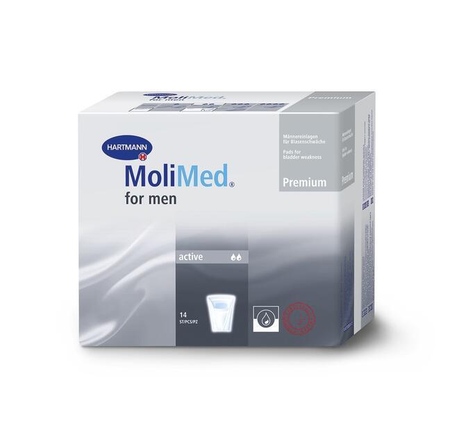 MoliMed® for men Active - 2 tilka - 15 x 11 cmsavity 366 ml - 14 tk.